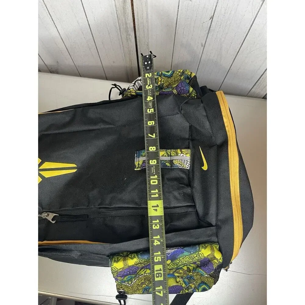 Nike Kobe Black Mamba Backpack Yellow Purple Multi Compartment